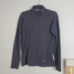 Patagonia Capilene Performance Fleece Black Long Sleeve Base Layer Size L Large